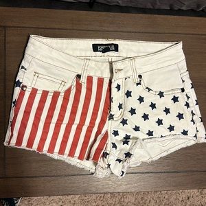 Patriotic Jean Shorts